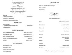 free catholic wedding program templates in corel draw indesign
