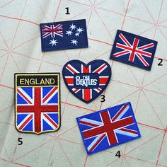 uk TARGET bandera UNION JACK PATCH bordado termoadhesivo parche