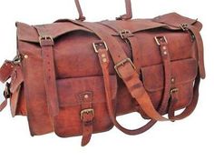 Handmade genuine Vintage Goat Leather Bag Men /& Women Parents Day Special Sale