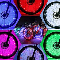 20 LED 220cm Bicycle Colorful Spoke Wheel Decor Light String Lights Reflectors