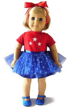 Christmas Reindeer 3pc Skirt Pants Outfit Fits 18/" American Girl Doll Clothes