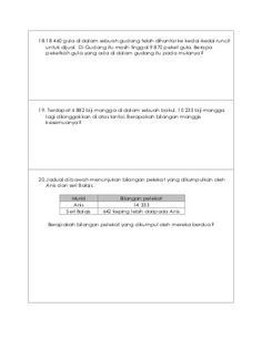 Latihan ulangkaji matematik tahun 4 kssr