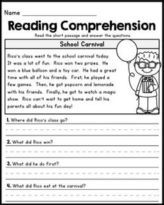 24 Best Grade 1 Reading Worksheets Images Comprehension Free First Grade Reading Comprehension Pages Set 1