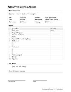 Dissertation committee meeting agenda