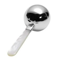 Large Ball Sterling Silver Baby Rattle Keepsake