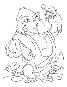 Karate Kid Gorilla Coloring Pages