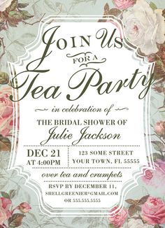 112 best cards birthday images card templates printable event tea party flyers
