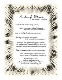 0010 Personal & Professional Code of Ethics JPO Career 0010 Personal & Professional Code of Ethics JPO Career