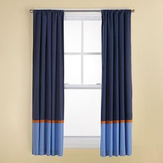the land of nod kids curtains kids blue canvas curtain panels in