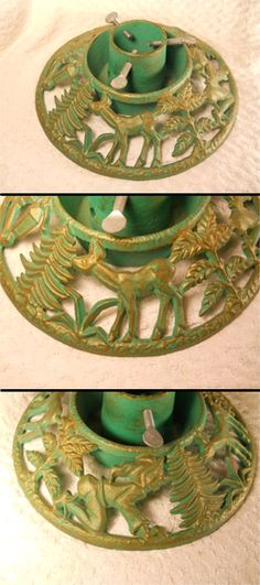 96 best antique christmas tree stands images on pinterest vintage christmas tree stand cast iron w deer elves and various tree branches
