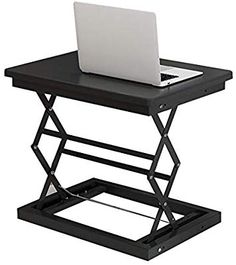 Mobile Adjustable Height Stand Up Workstation White /& Black 75cm