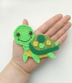 Handmade Crochet Sea Life Appliques choisissez votre couleur