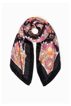 Square Scarf Retro Paisley Stylish Elephant Bird Scarves Unisex Handkerchief Tie For Man