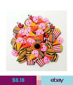 Boys or girls croc badges Jibbitzs Burgers Popcorn /& ice cream