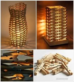23 Ideas De Lamparas Con Material Reciclado Decoración De Unas Lamparas Recicladas Lamparas Con Material Reciclado
