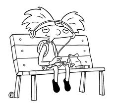 hey arnold coloring page printable hey arnold coloring pages