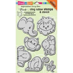 Stampendous Cling Build A Bouquet Stamp Set Stencil Inch Frans Stamps x Rubber