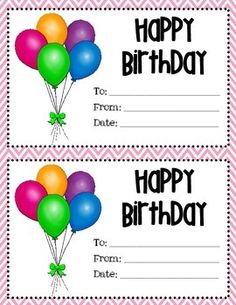birthday award certificate