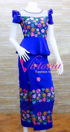 112 best myanmar dress oneset design images dresses myanmar blouse design 2017