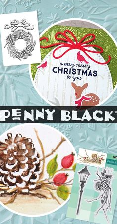 Penny Black 40-398 Pumpkin Patch Slapstick//Cling Decorative Rubber Stamp