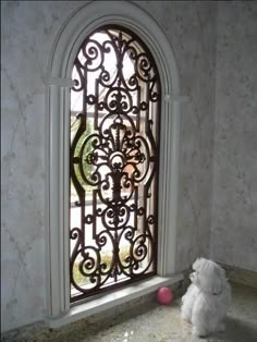 57 Best Tableaux Faux Iron Window Treatments Images On Pinterest In Faux Wrought Iron Arched Window Treatment Over Front Door Idea Not Quite So Ornate