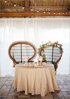 Bohemian Wedding On The Beach Sweetheart Table Bohemian Wedding On The Beach Sweetheart Table
