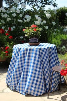 64 Best Checkered Gingham Tablecloths Images Table Top Covers Poly Check Gingham