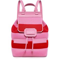 Stella Mccartney Color Block Backpack 41 Liked On Polyvore Boutique Moschino Honeycomb Striped Backpack 725 Liked On Polyvore Featuring Bags And Backpacks