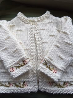 Ravelry: Project Gallery for #15 Baby Jacket pattern by Michele Rose Orne. 6 months