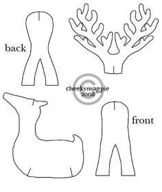 reindeer body template