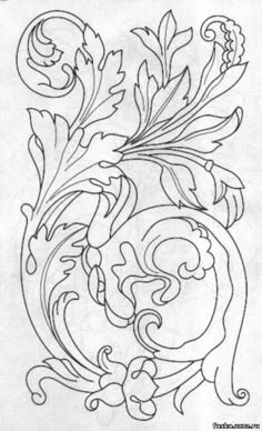 Leather Working Patterns Wood Burning Carving Pattern Stencil Templates Stencils Pyrography Sisal Woodcarving Tin