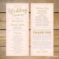 wedding programs wedding ceremony programs wedding program ideas
