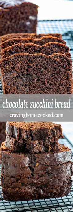 This Chocolate Zucchini Bread is ultra moist, loaded with chocolate and zucchini that's out of this world delicious! If you love a good moist chocolate cake then this zucchini bread is for you. It's quick and super easy to make! #zucchinibread #chocolatezucchinibread #chocolate #zucchini #quickbread