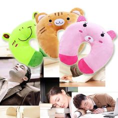 Adjustable Strap-Washable Cover Over 5 Yrs service life FLY OCEAN Neck Pillow for Car-FLY OCEAN Neck Support for Car for Neck Pain Relief-Memory Foam Beige