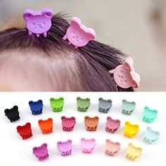 Baby Kid Children/'s Girls Hair Pin Clip Hair Grips Slides 30Pc