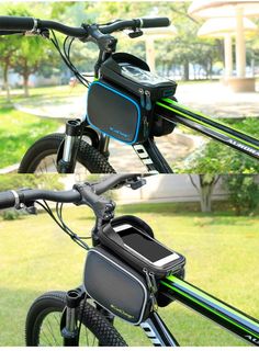 Wantdo Bike Bag with Touch Screen Mobile Phone Bag Saddle Bags Mini Bicycle Bag Front Tube Frame Bag Bike Pack Accessories Waterproof 3 Pieces 1 Pack