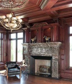 38 Best Fireplace Surrounds Images On Pinterest In 2018 Amiens Custom Library Mantel Hand Carved In Spanish Dark Emperador Marble Design By Avid Amp