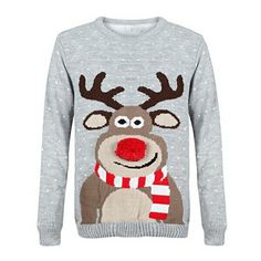 STORTO Christmas Ugly Sweater Casual Novelty Sequined Knitting Black Pullover Tops