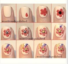 China Glaze Hily Never After Collection Nail Art How To Draw A Hibiscus Nail Art Fashion Beauty Tip