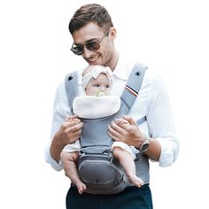 Dark Blue Bebamour Baby Soft Front and Back Carriers for 3-12 Months Old 3 Carry Ways Baby Wrap Carrier for Travelling Ergonomic Design