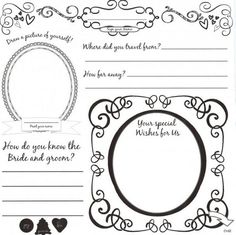 34 Best Dyi Printable Wedding Guest Book Alternative Templates Diy Wedding Guestbook Templates This Is The Front Of Our Page Personal
