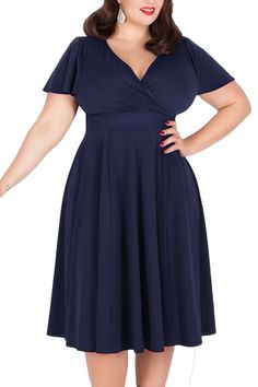 Robe Taille 44+46+48+52+54 neckholderkleid Fleurs Court Femmes Bleu Été Stretch