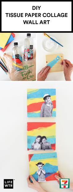97 best 7 eleven images on pinterest bachelorette scavenger hunt inspiration can come from anywhere take this diy tissue paper collage wall art for instance