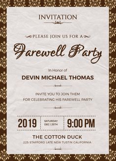 20 farewell party invitation templates psd ai indesign potluck invitation