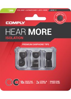 10x memory foam tips noise cancellation in-ear earbud replacement medium EC