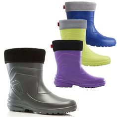 LEMIGO Superleichte EVA Damen Regenstiefel mit Stiefelsocken Mädchen Stiefel NEU