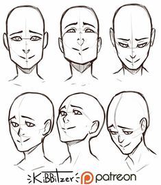face shapes drawing - Google Search | Character Inspiration & Design