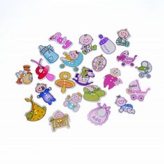 50 Mixte couleur Flatback Fleur en Tissu Couvert Bouton 12 MM ROUND CABOCHON pour bricolage