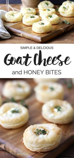 Savory Goat Cheese and Honey Bites