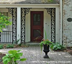 Add Curb Eal To Your Midcentury Home With Ornamental Metal Porch Https Www Google Search Q Wrought Iron Porch Columnswrought